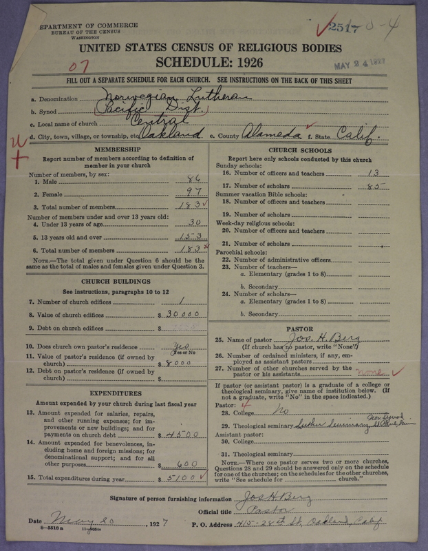 Scan of Norwegian Lutheran Church of America: 2518