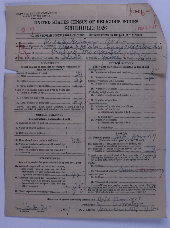 Scan of Presbyterian Church in the United States: 1302