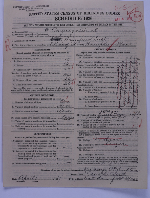 Scan of Congregational Churches: 809