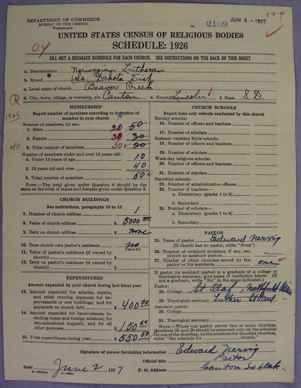 Scan of Norwegian Lutheran Church of America: 2109