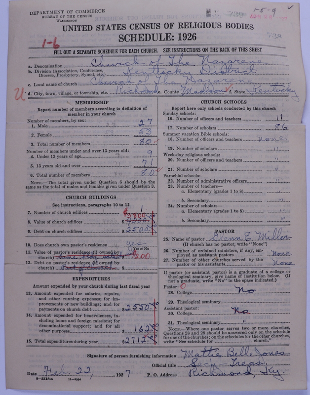 Scan of Church of the Nazarene: 738