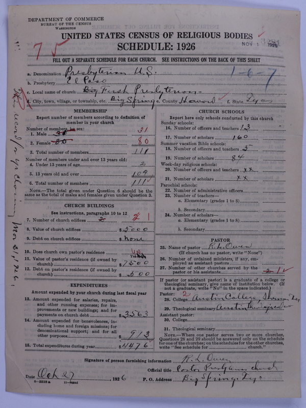 Scan of Presbyterian Church in the United States: 3281