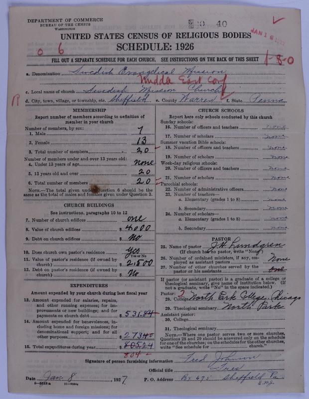 Scan of Swedish Evangelical Mission Covenant of America: 40
