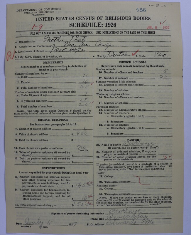 Scan of Methodist Protestant Church: 756