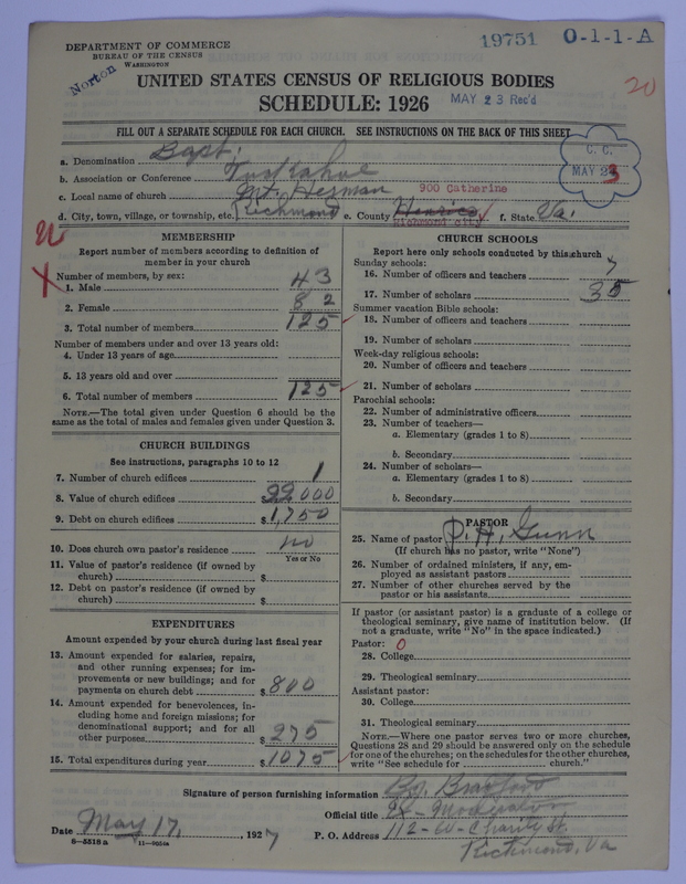 Scan of Negro Baptists: 19751