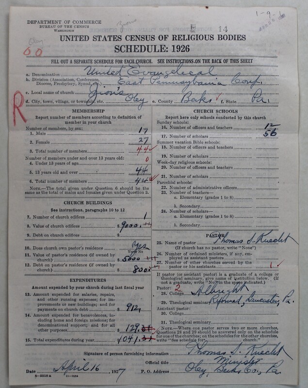 Scan of Evangelical Congregational Church: 14