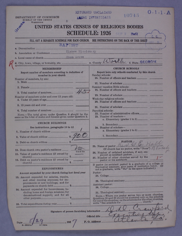 Scan of Negro Baptists: 10743