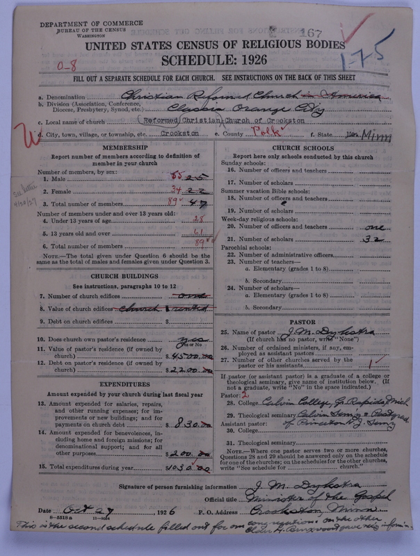 Scan of Christian Reformed Church: 167