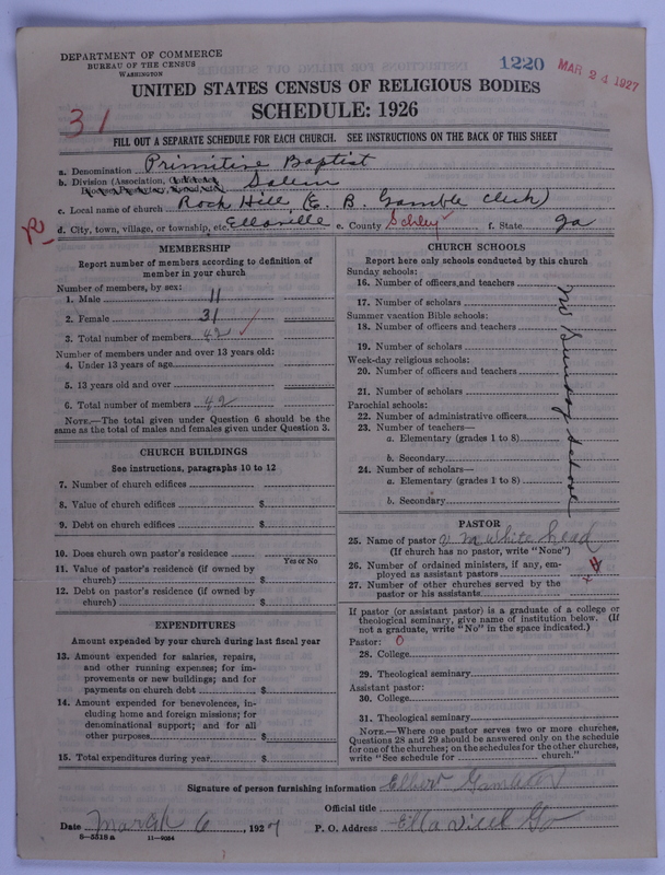 Scan of Primitive Baptists: 1220