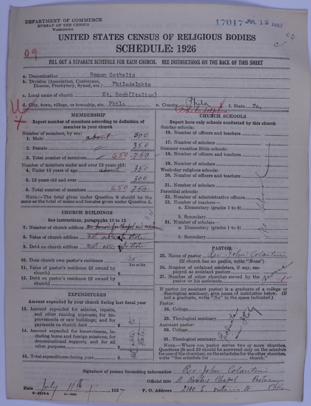 Scan of Roman Catholic Church: 17017