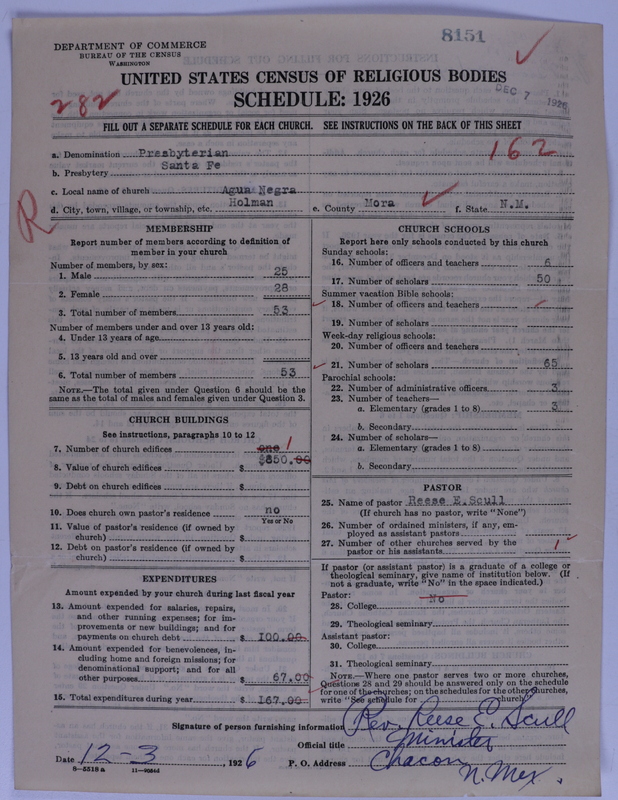 Scan of Presbyterian Church in the United States of America: 8151