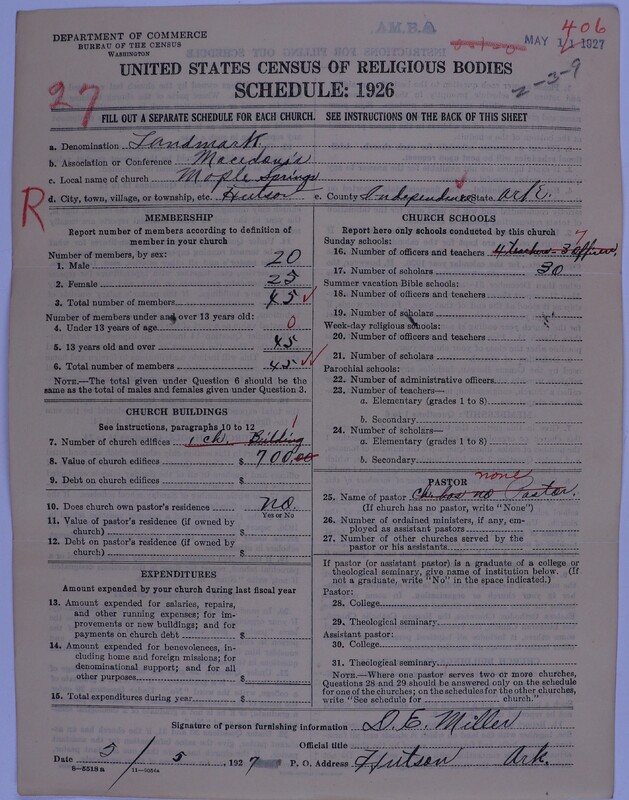 Scan of Landmark Baptist of America: 406