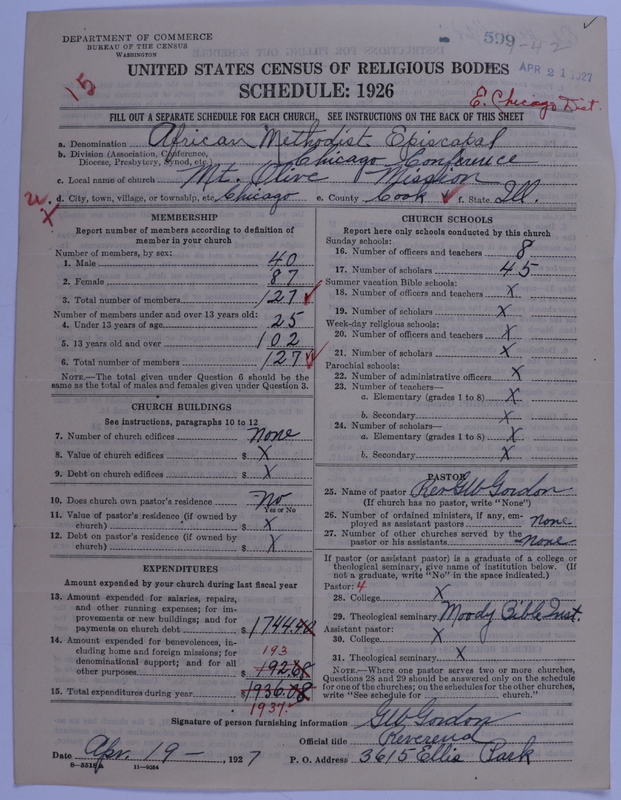 Scan of African Methodist Episcopal Church: 599