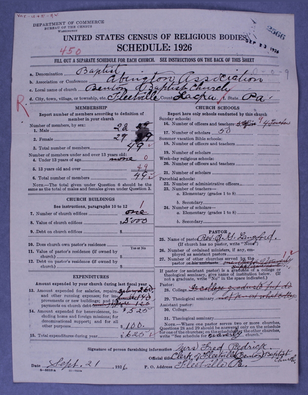 Scan of Northern Baptist Convention: 2566