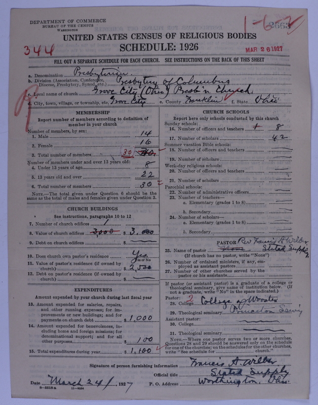 Scan of Presbyterian Church in the United States of America: 2663