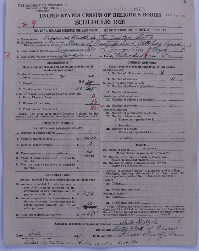 Scan of Reformed Church in the United States: 875