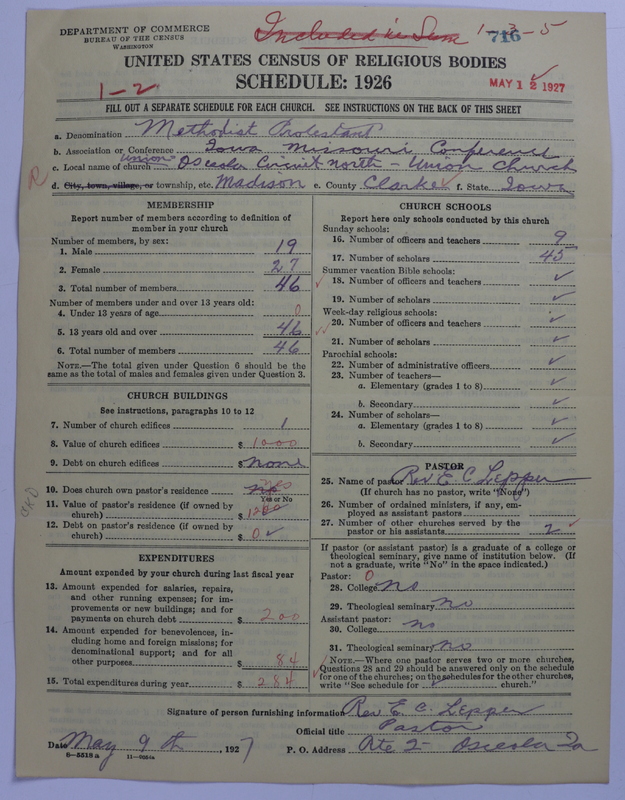 Scan of Methodist Protestant Church: 716