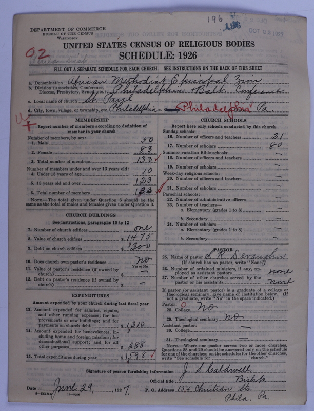 Scan of African Methodist Episcopal Zion Church: 196