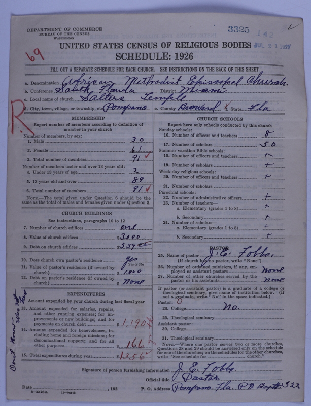 Scan of African Methodist Episcopal Church: 3325
