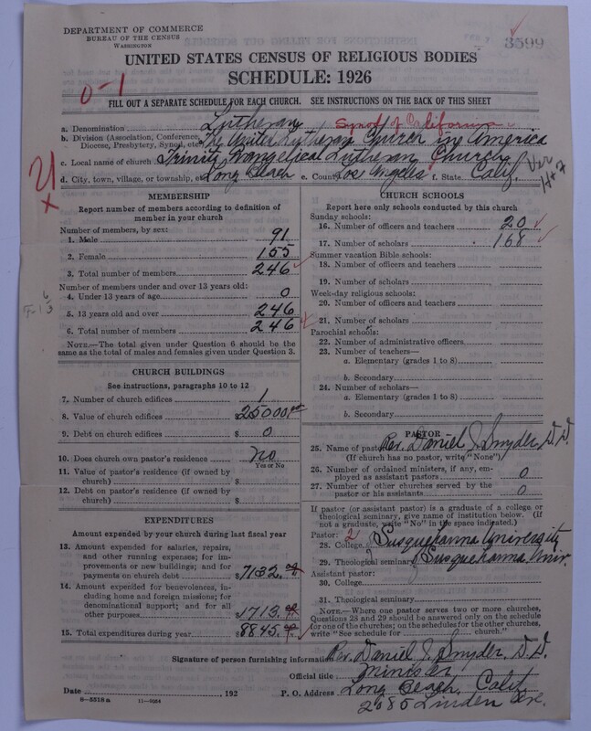 Scan of United Lutheran Church in America: 3599
