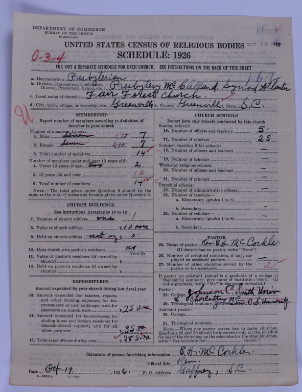 Scan of Presbyterian Church in the United States of America: 6605