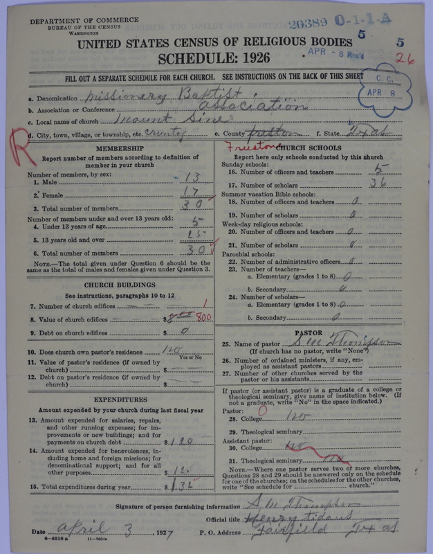 Scan of Negro Baptists: 20389
