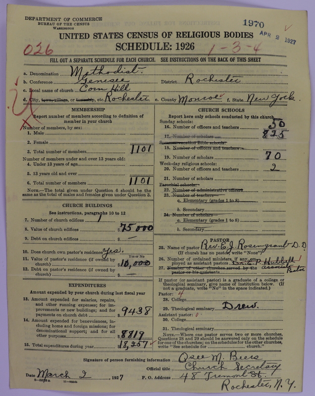 Scan of Methodist Episcopal Church: 1970