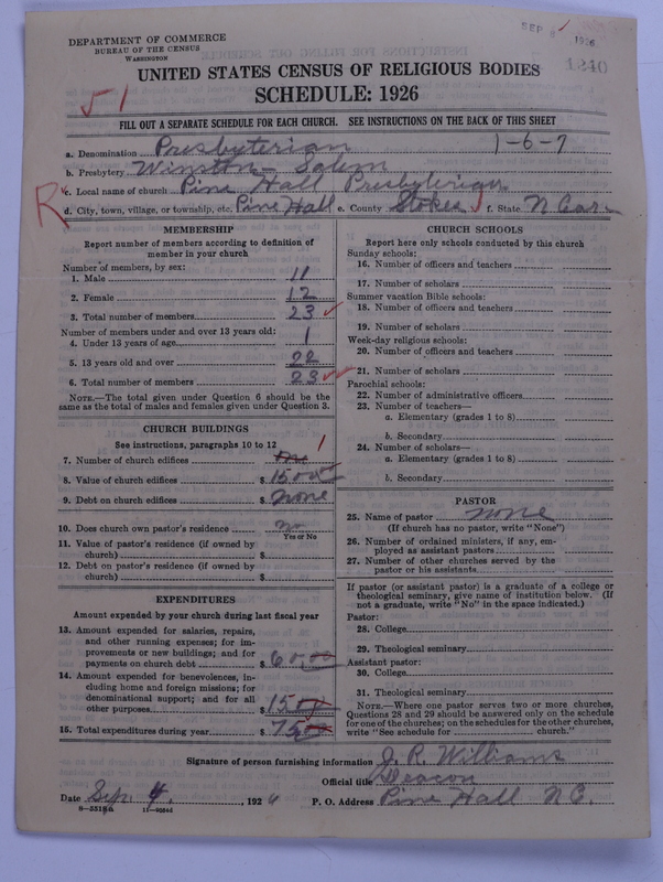 Scan of Presbyterian Church in the United States: 1240