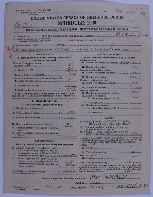 Scan of African Methodist Episcopal Church: 315