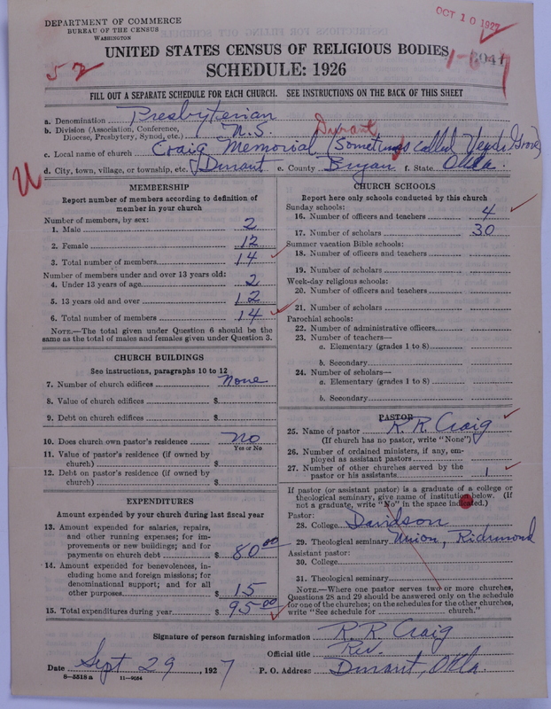 Scan of Presbyterian Church in the United States: 3041