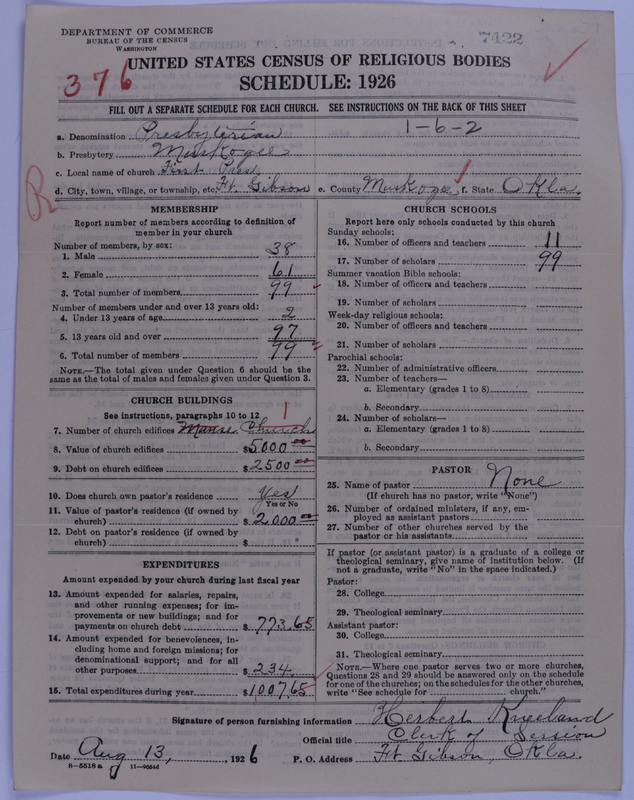 Scan of Presbyterian Church in the United States of America: 7422