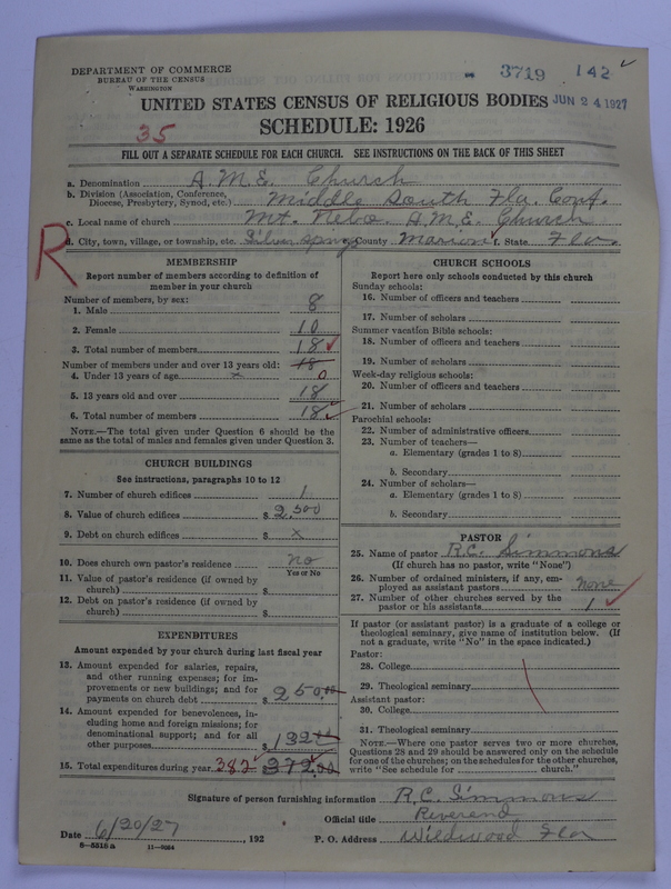 Scan of African Methodist Episcopal Church: 3719