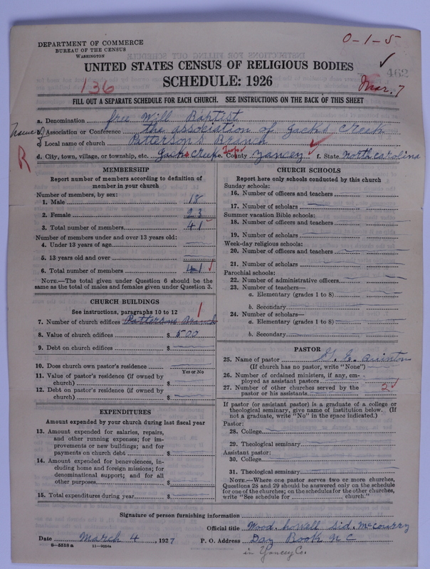 Scan of Free Will Baptists: 462