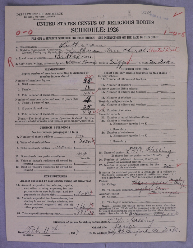 Scan of Lutheran Free Church: 258