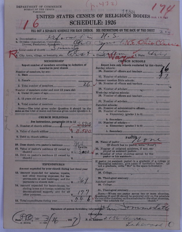 Scan of Reformed Church in the United States: 1188