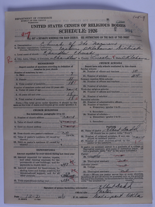 Scan of Church of the Nazarene: 984
