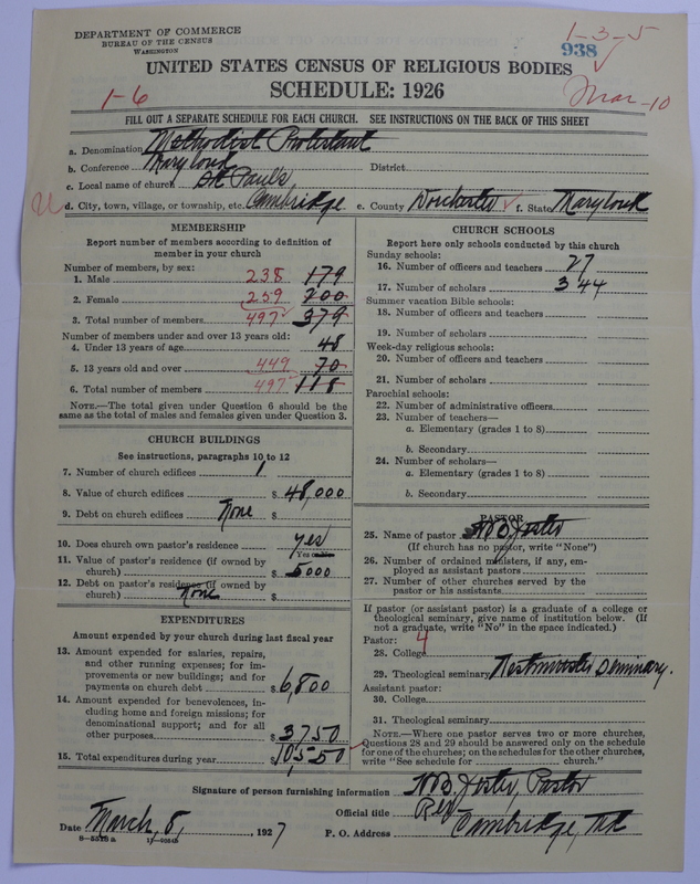 Scan of Methodist Protestant Church: 938