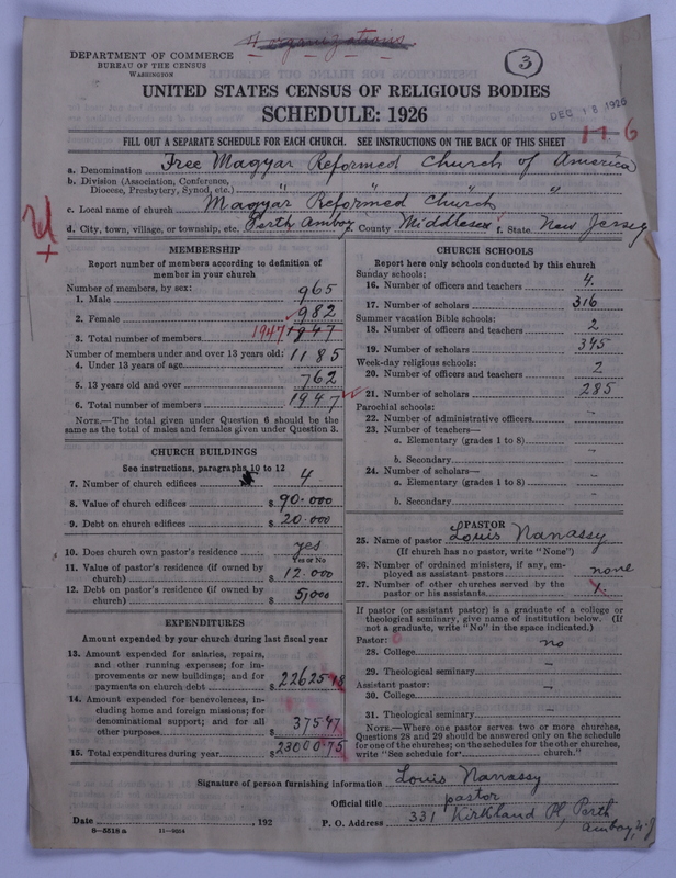 Scan of Free Magyar Reformed Church in America: 3