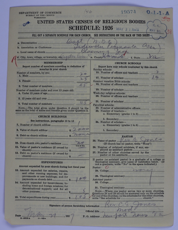 Scan of Negro Baptists: 19574
