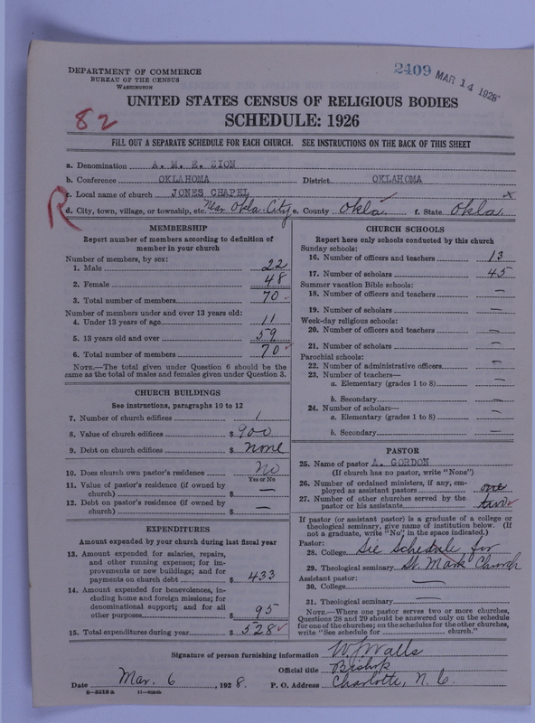 Scan of African Methodist Episcopal Zion Church: 2409