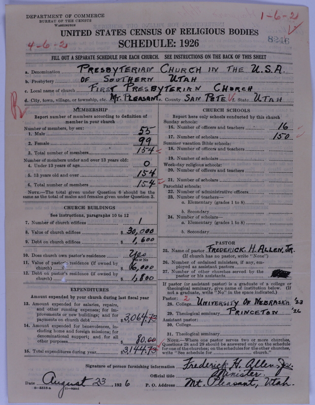 Scan of Presbyterian Church in the United States of America: 8246