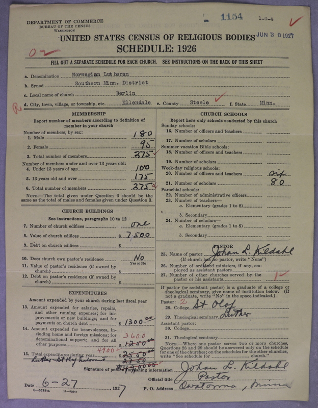 Scan of Norwegian Lutheran Church of America: 1154