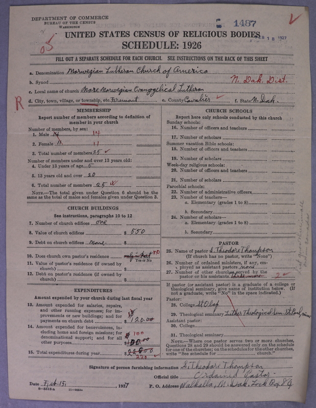 Scan of Norwegian Lutheran Church of America: 1487