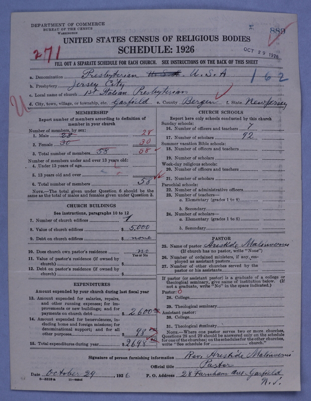 Scan of Presbyterian Church in the United States of America: 889