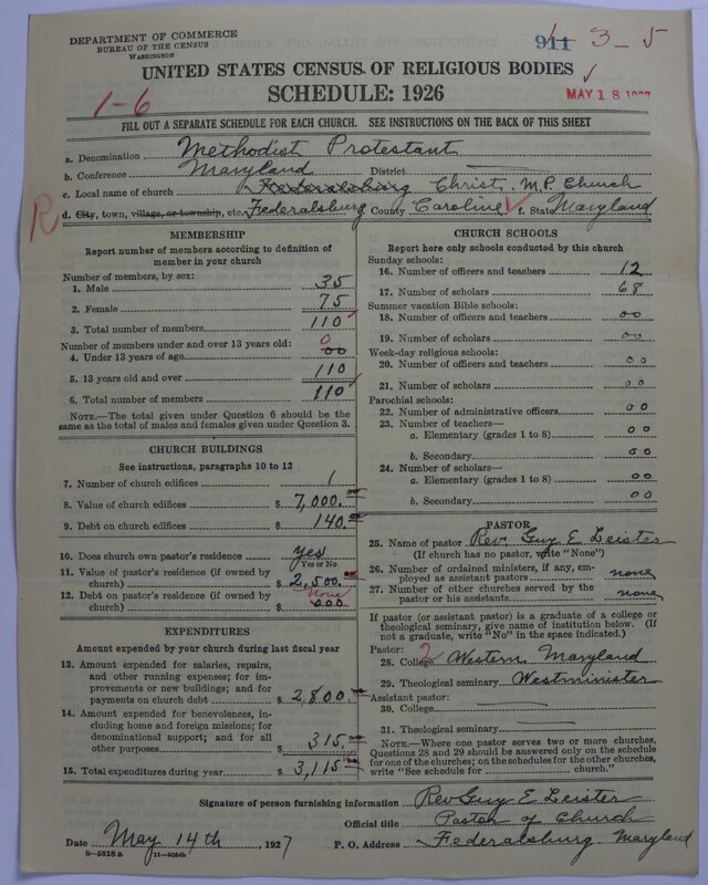 Scan of Methodist Protestant Church: 911