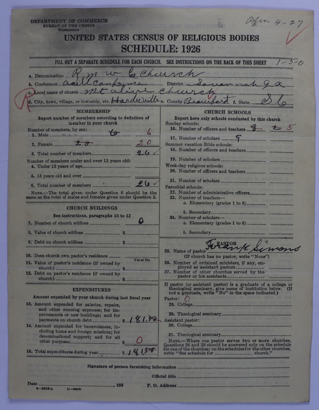 Scan of Reformed Methodist Union Episcopal Church: 4