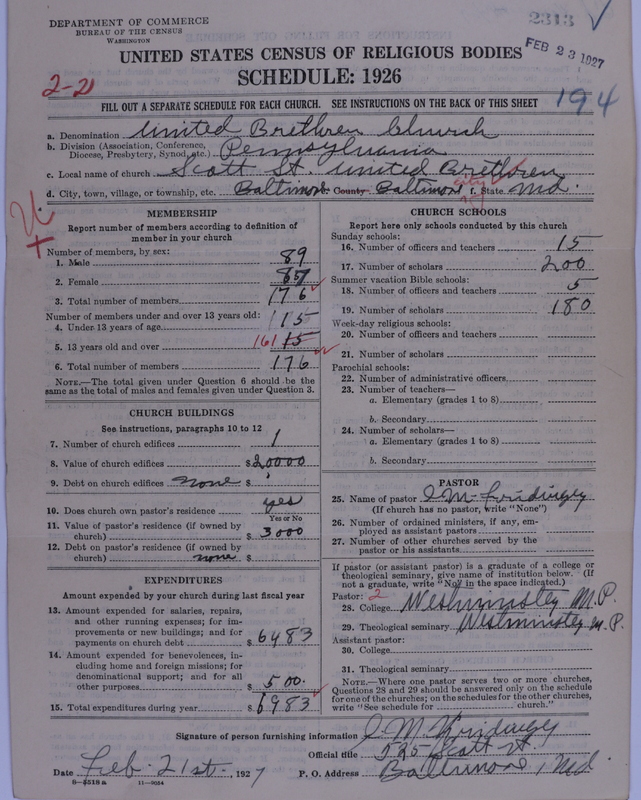Scan of Church of the United Brethren in Christ: 2313