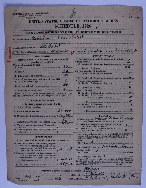 Scan of Federated Churches: 23