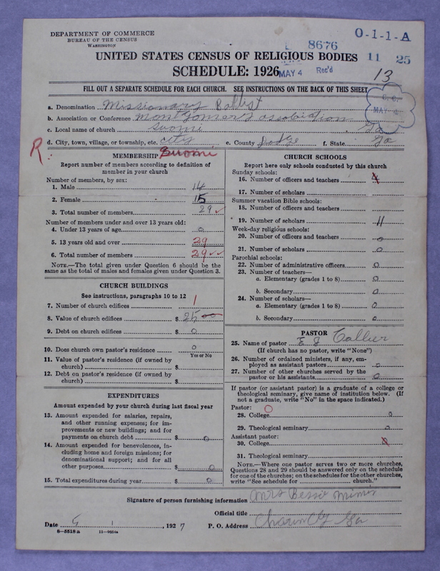Scan of Negro Baptists: 8676