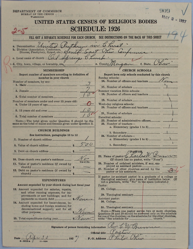 Scan of Church of the United Brethren in Christ: 909